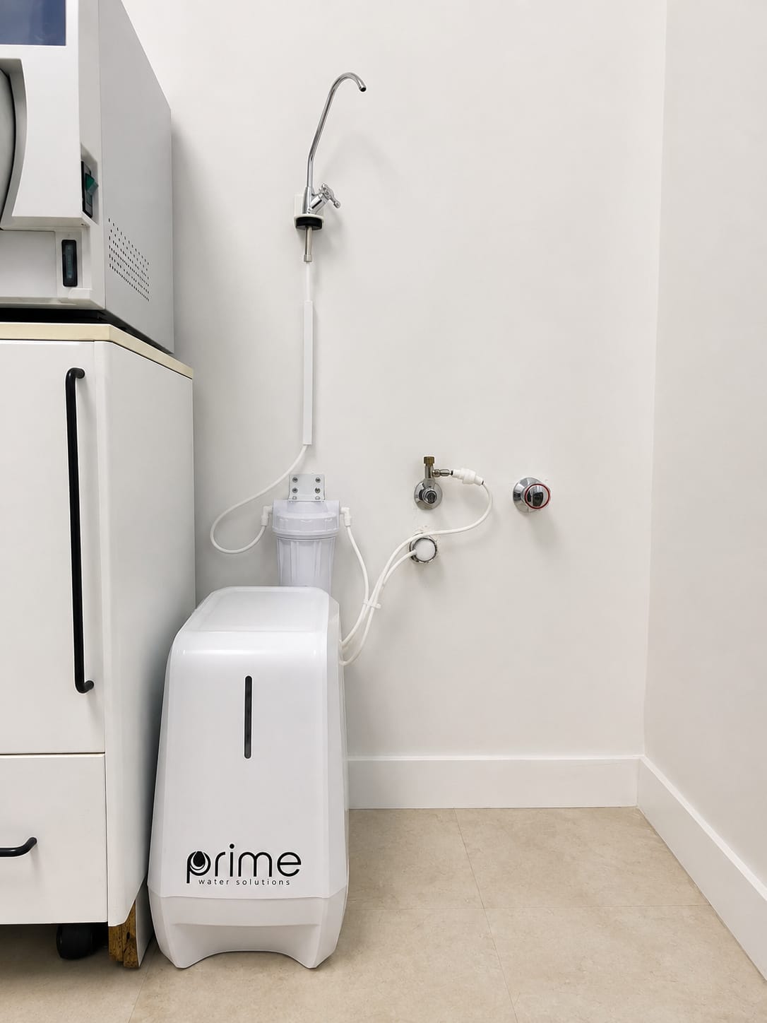 Sala técnica de Clínica Cristina Citoler con el equipo Prime instalado